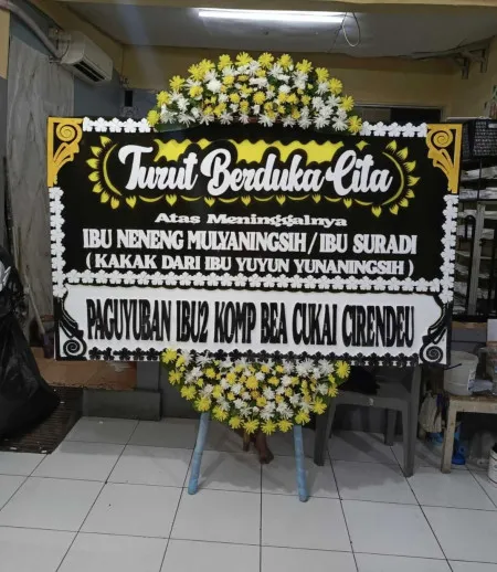 Papan Bunga Duka Menara Bca