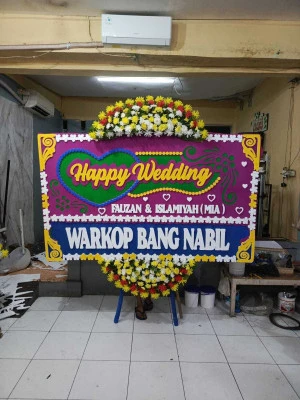 Papan Bunga di Menara Bca