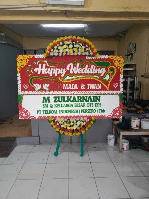 Papan Bunga di Menara Bca