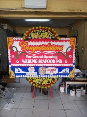Papan Bunga di Menara Bca