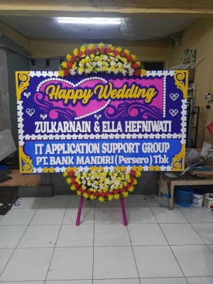 Papan Bunga di Menara Bca