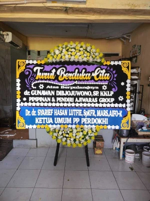 Papan Bunga di Menara Bca